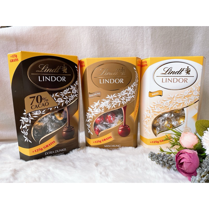 《🔥現貨➕預購 熱騰騰少量到貨🔥》德國🇩🇪Lindt瑞士蓮Lindor70%黑巧克力/白巧克力 超大容量375 g