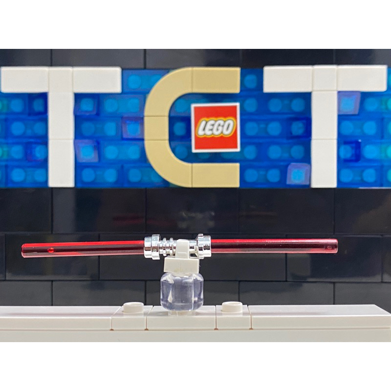 【TCT】 LEGO 樂高 Star Wars 星際大戰 武器 達斯魔 雙頭 電鍍 光劍 透明紅色 Darth Maul
