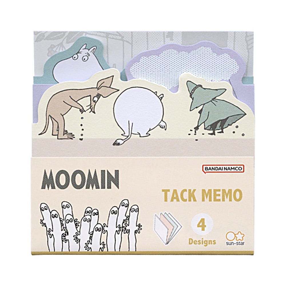 sun-star 日本製 Moomin 造型便箋本 便利貼 嚕嚕米 溜溜們 團體 UA71897