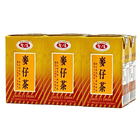 愛之味【麥仔茶】250mlx6入 麥茶 飲料