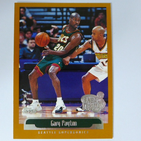 ~Gary Payton/蓋瑞·裴頓~名人堂/手套 1999年TOPPS TIPOFF.NBA蓋印特殊卡