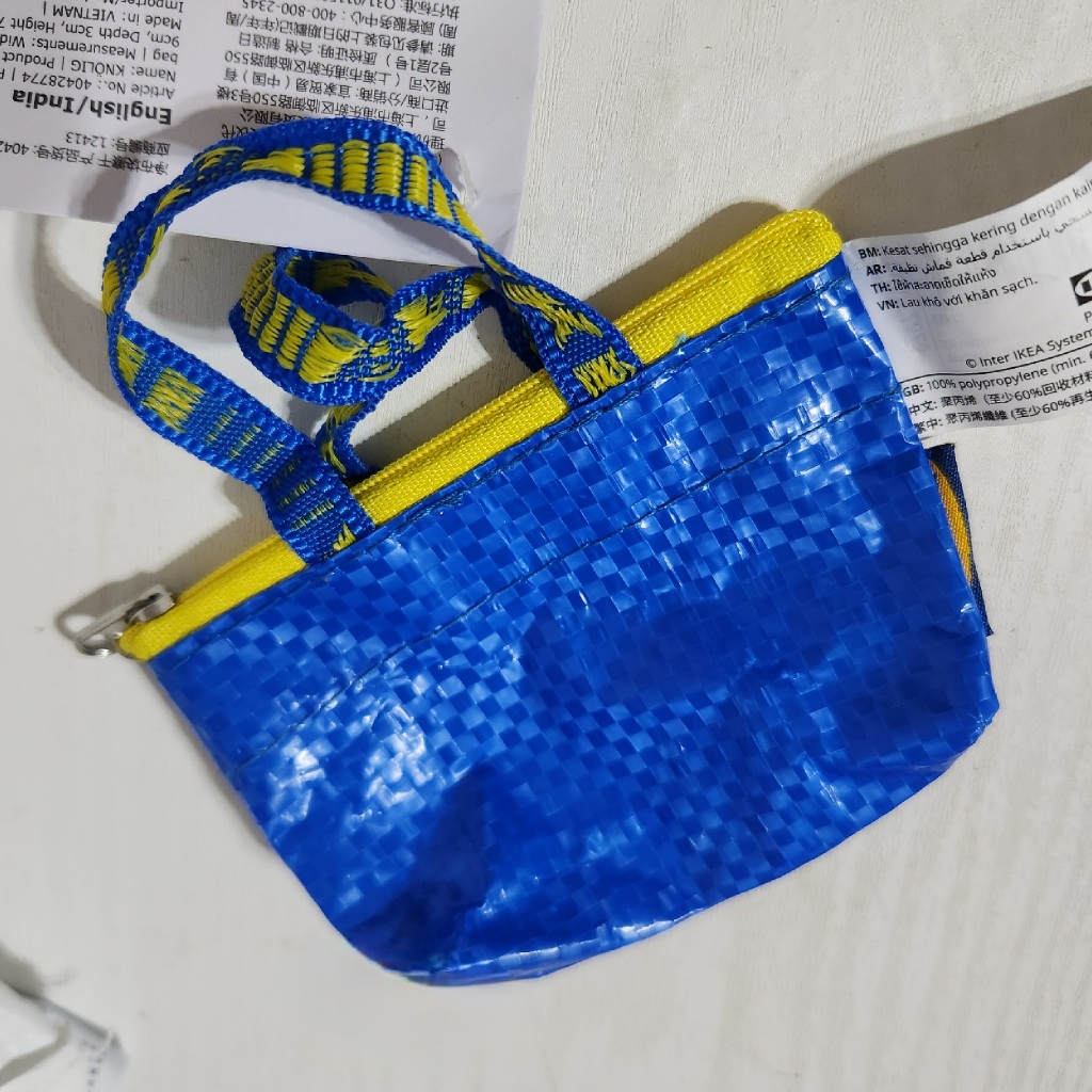 ദ്ദി 日本IKEA ദ്ദി 小購物袋吊飾(Blue)