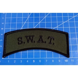 2310Q刺繡電繡臂章-POLICE-S.W.A.T.軍警消 生存遊戲