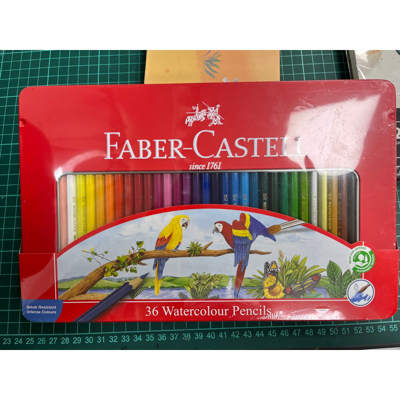 *全新* 輝柏Faber-Castell 36色油性色鉛筆 /輝柏水性色鉛筆36色紅盒紅色鐵盒MetalBox