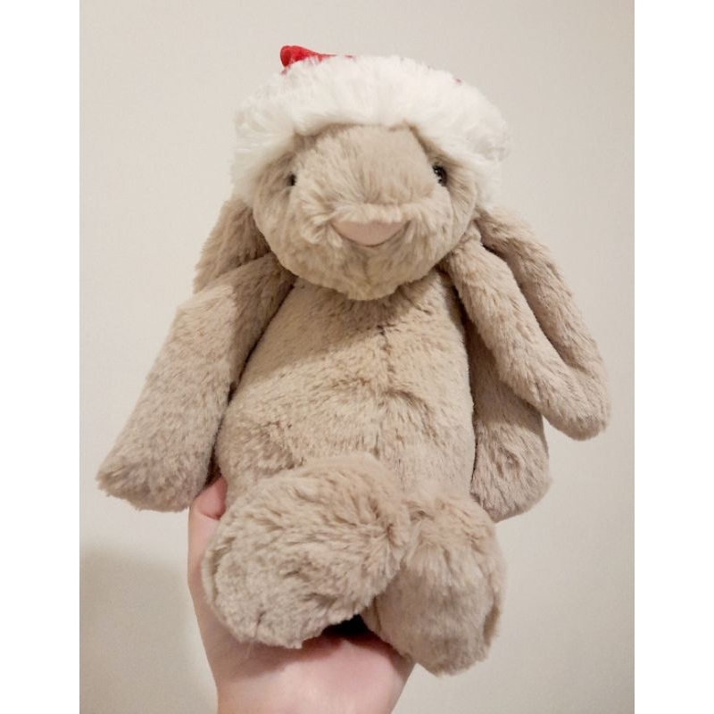 🍀全新現貨🍀Jellycat 31cm聖誕帽兔兔 米色兔兔 兔子 棕色兔兔 聖誕禮物 安撫娃娃 玩偶(可直接下單)