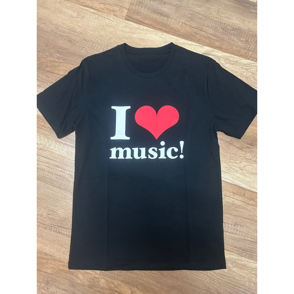 [全新末使用] Namie Amuro 安室奈美惠 I LOVE MUSIC黑 T-Shirt