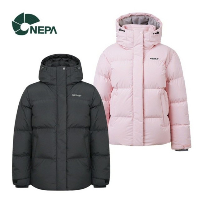 5折過季特賣❗️韓國 Nepa Cyphon Mid Down Jacket 女裝連帽中長版羽絨外套
