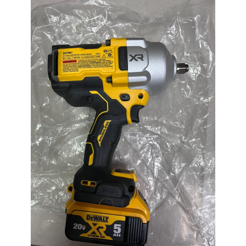 全新外匯  得偉 dcf961 無刷板手1/2頭 4分頭 1200RPM 無包裝 DEWALT DCF 961大扭力板手