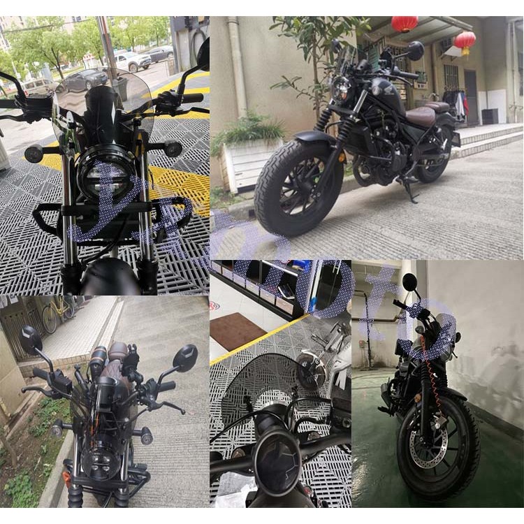 rebel 500風鏡 適用於 Honda 叛逆者500改裝防風鏡 rebel500S  rebel 1100龍頭罩