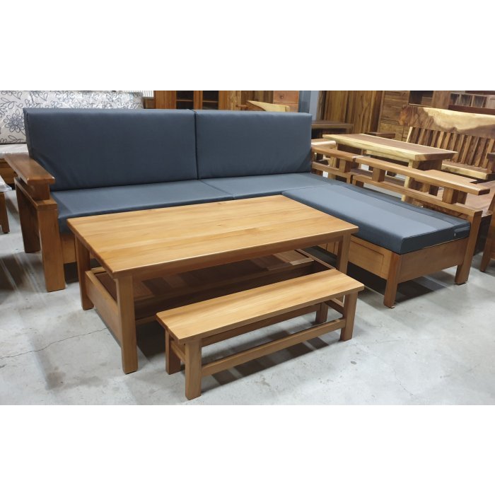 [ 阿 派 傢 俱 ]  L型100%全實木馬來西亞檜木沙發組椅市價$65000,驚喜價$46900元
