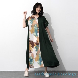 earth music&ecology 暈染拼接洋裝(LA33L0H0700)