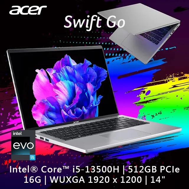 【布里斯小舖】ACER Swift GO SFG14-71T-55QB 銀 i5-13500H 觸控面板 鋁合金材質