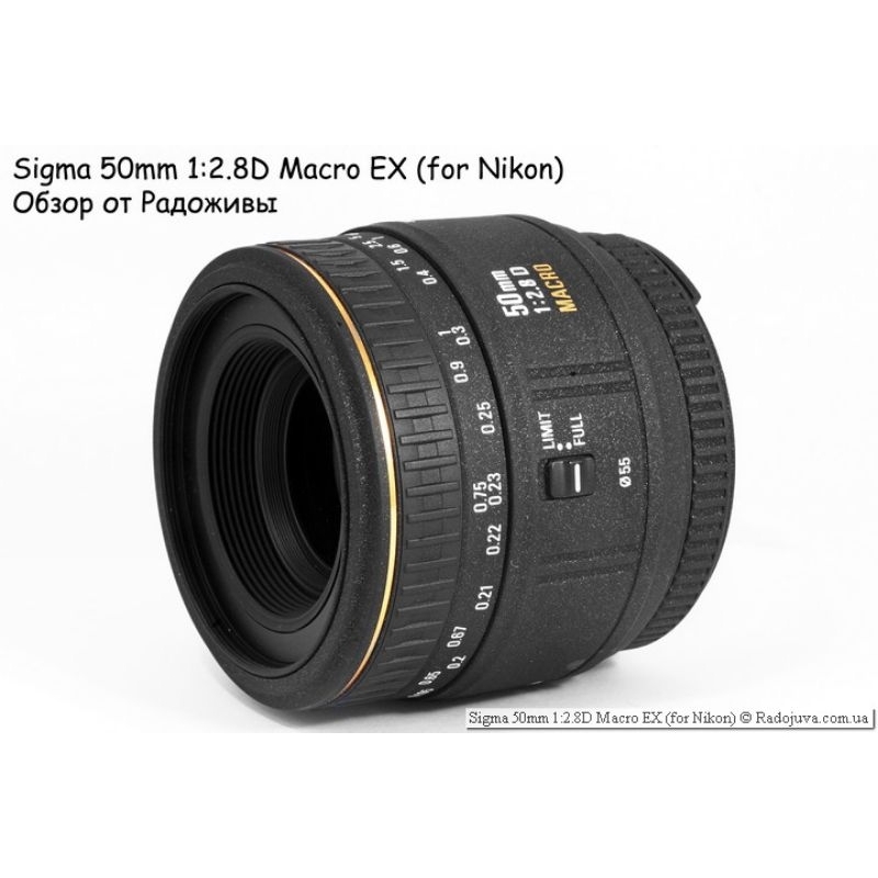 SIGMA 50mm F/2.8 D MACRO EX AF Lens for Nikon 微距鏡頭