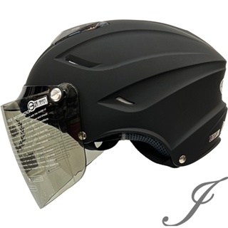 GP5 028 雙層鏡片 素色 消光黑 雙鏡片 安全帽 半罩 雪帽 內藏鏡片GP-5
