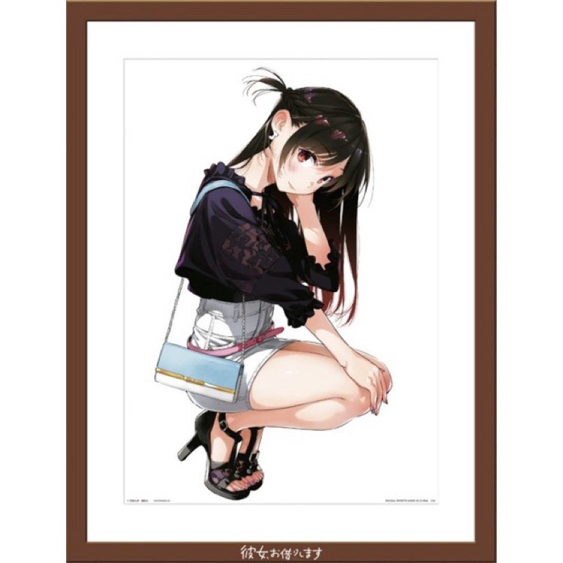 （日本正版現貨）出租女友 一番賞 滿足度3 掛畫 / 動漫 水原千鶴 七海麻美 更科瑠夏 櫻澤墨 畫框 畫板 框畫