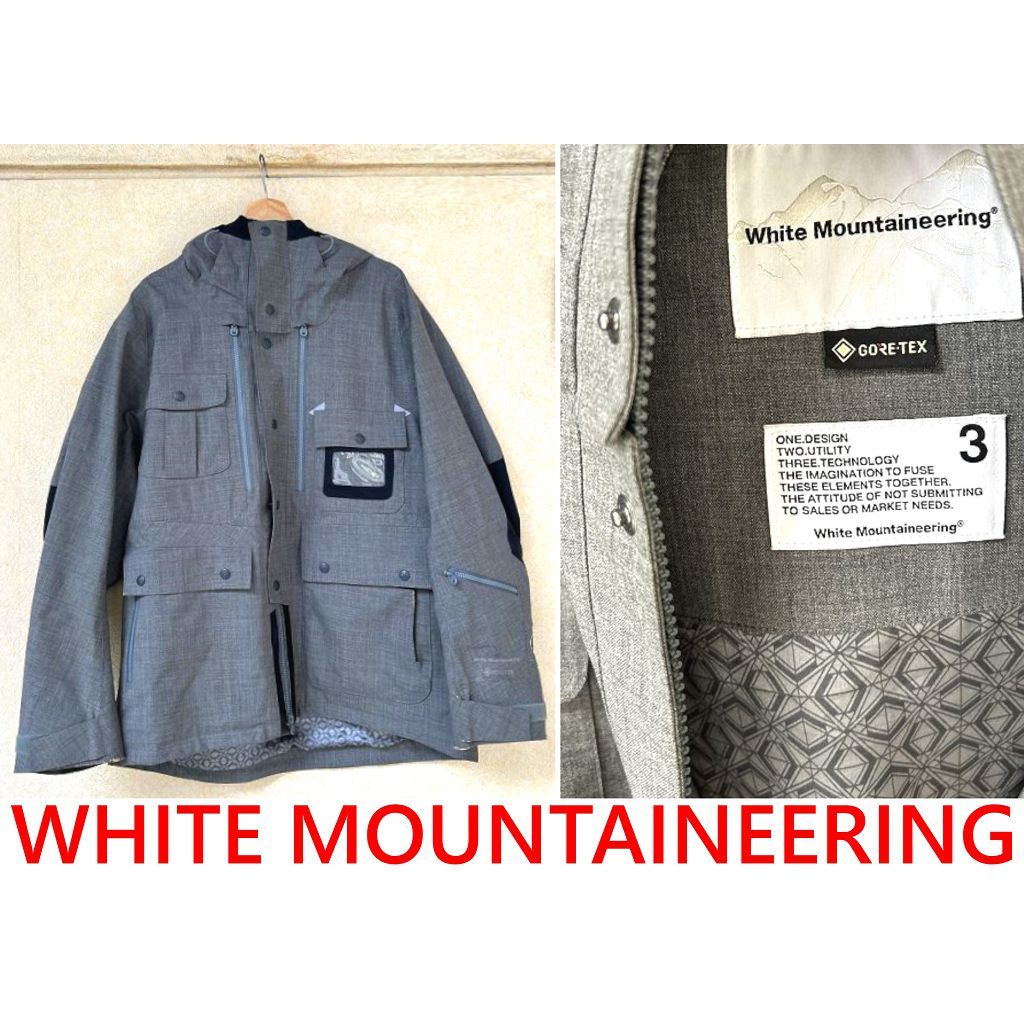 BLACK極新WHITE MOUNTAINEERING x GORE-TEX白山WM羊毛防水登山夾克風衣外套