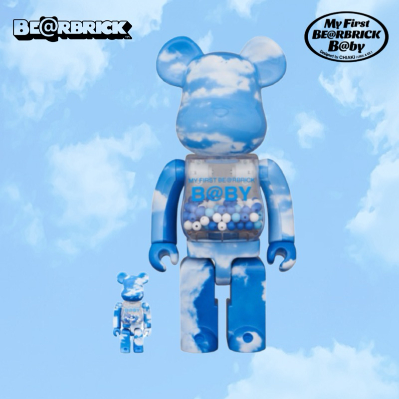 🖇️預購文🖇️ MY FIRST BE@RBRICK B@BY BLUE SKY 天空藍千秋 400％+100%