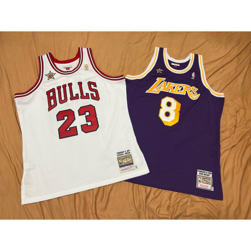 NBA 公牛 Michael Jordan &amp; 湖人 Kobe Bryant All-Star 明星賽 AU球員版 球衣