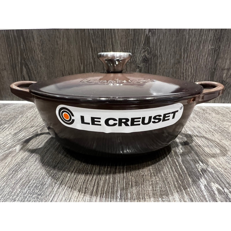 LE CREUSET 酷彩《巧克力棕》18cm媽咪鍋