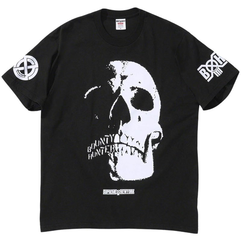 SUPREME x BOUNTY HUNTER FW23 SKULLS TEE 短T (黑色) 化學原宿