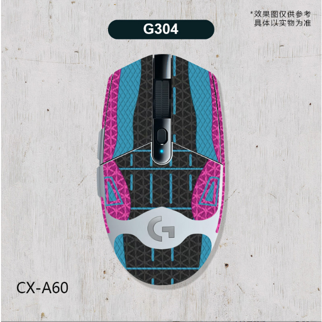 [台中現貨]羅技 滑鼠 G304 G102 通用 防滑貼 防汗貼 蜥蜴皮材質 全包含掌心貼手感佳 美觀耐用CX-A60