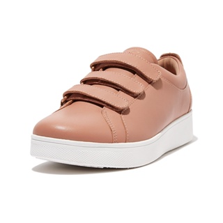 【FitFlop】RALLY QUICK STICK FASTENING LEATHER SNEAKERS休閒鞋-女(米