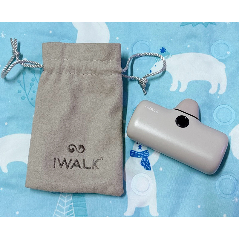 二手 iWALK 第五代行動電源 iPhone14以下適用 錫奶色 附贈防塵袋