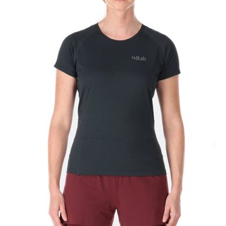 RAB 英國 女款 Sonic Tee 短袖透氣排汗衣 輕量快乾 吸濕排汗 抗菌抑臭 鯨魚灰 QBL02 綠野山房