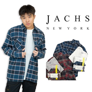 ⚡衝評 Jachs 2件組 格紋系列 襯衫+長T 長袖 大尺碼 #8965