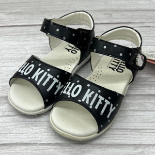 ［出清品］《布布童鞋》HelloKitty凱蒂貓韓風潮流兒童涼鞋(黑色/白色)