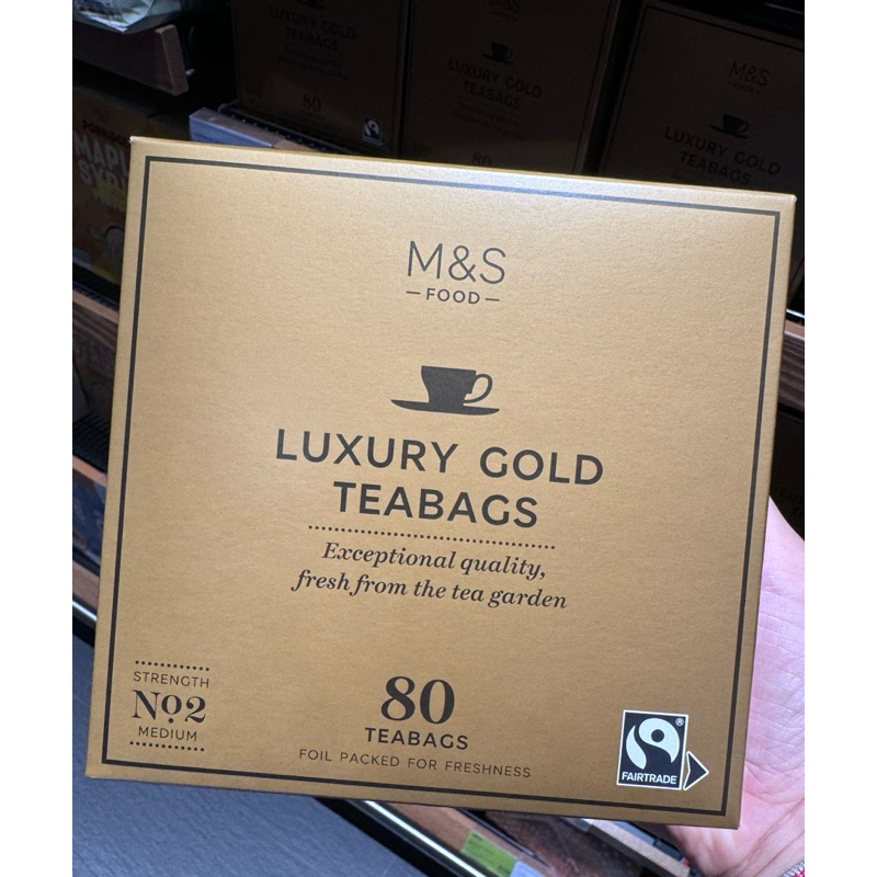 《3/15截單｜3/22在台寄出》 M&S英國🇬🇧馬莎百貨-奢華黃金紅茶包80入Marks & Spencer 茶包.