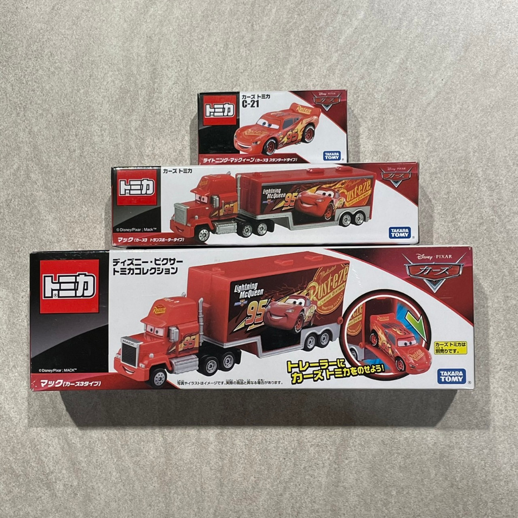 -胖達人-正版現貨有發票 TOMICA 多美 Cars 汽車總動員 C-21 C21 閃電麥坤 麥坤 賽車 運輸車