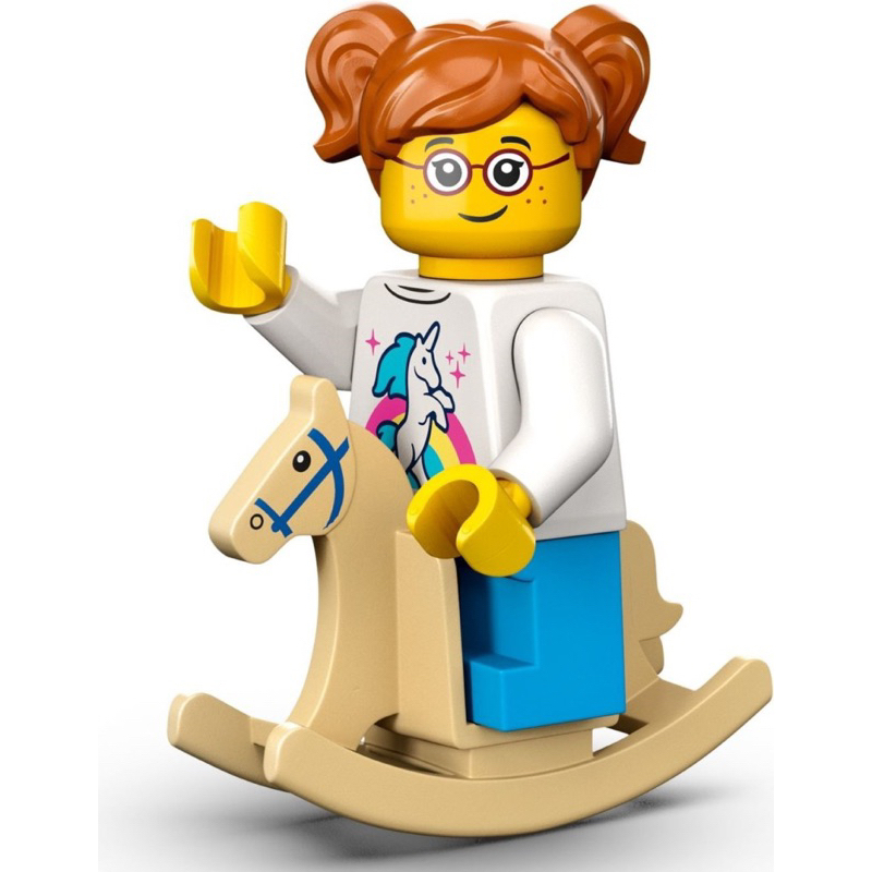 LEGO 樂高 71037 Minifigures 人偶包24代 11號 搖搖馬小女孩 小木馬 Rockin Horse