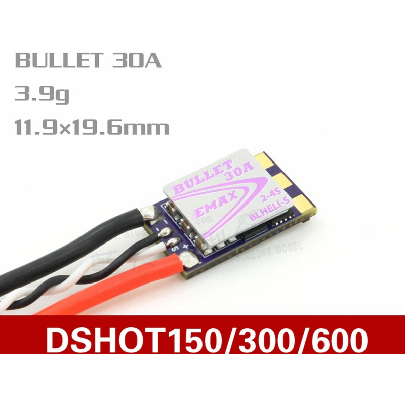 EMAX D-SHOT Bullet 20A / 30A 2-4S BLHELI_S 3.5g 電調 變電 電子變速器