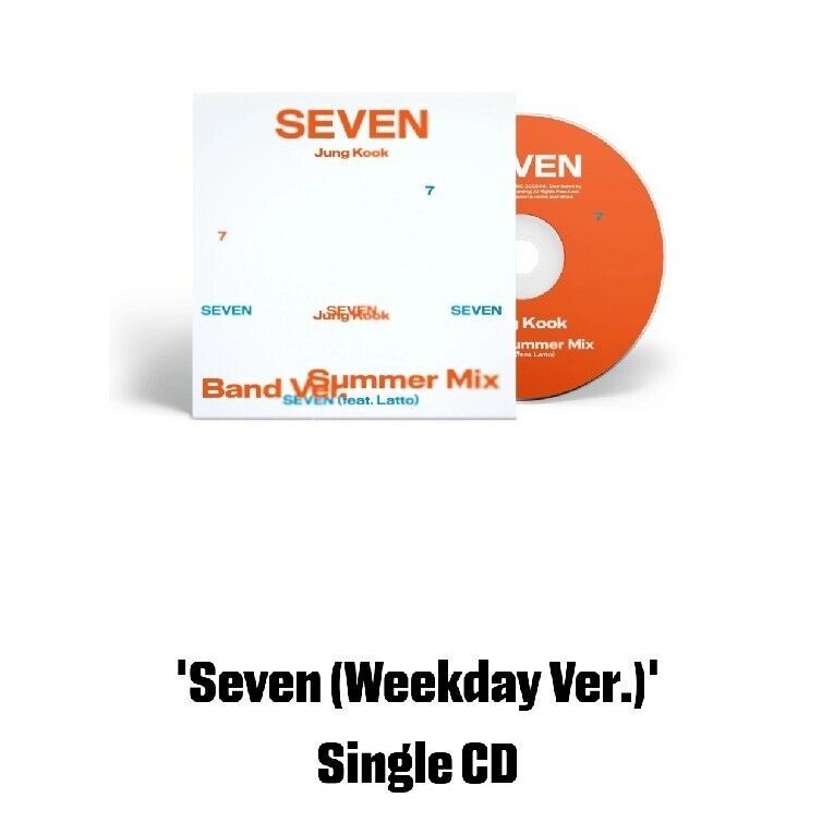 全新現貨➲  JUNGKOOK (BTS) - SEVEN CD SINGLE 單曲CD WEEKDAY (美國進口版)