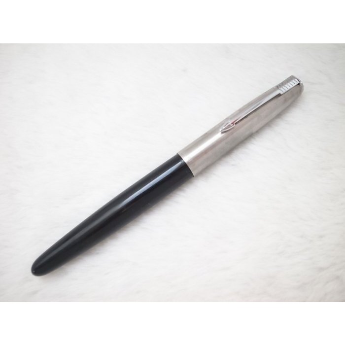 A604 1960s 派克 美國製 parker 21型 黑桿 極細尖鋼筆(8成新)