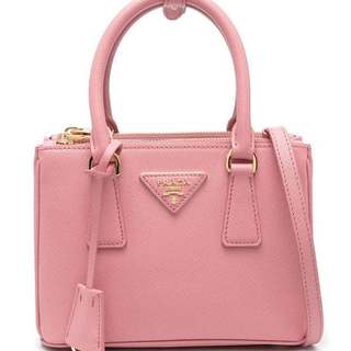 Prada 1BA906 Galleria Nano小巧型 Saffiano 包 粉