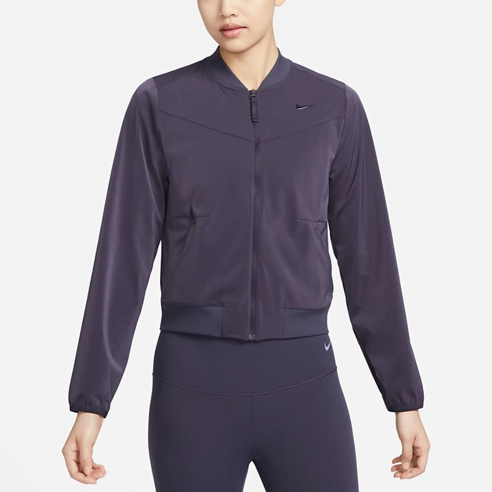 NIKE 外套 女款 運動外套 夾克BLISS BOMBER JACKET  藕紫 DV9452015