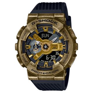 【CASIO】G-SHOCK 經典110系列 全金屬錶殼 仿舊龐克金 GM-110VG-1A9 台灣卡西歐公司貨