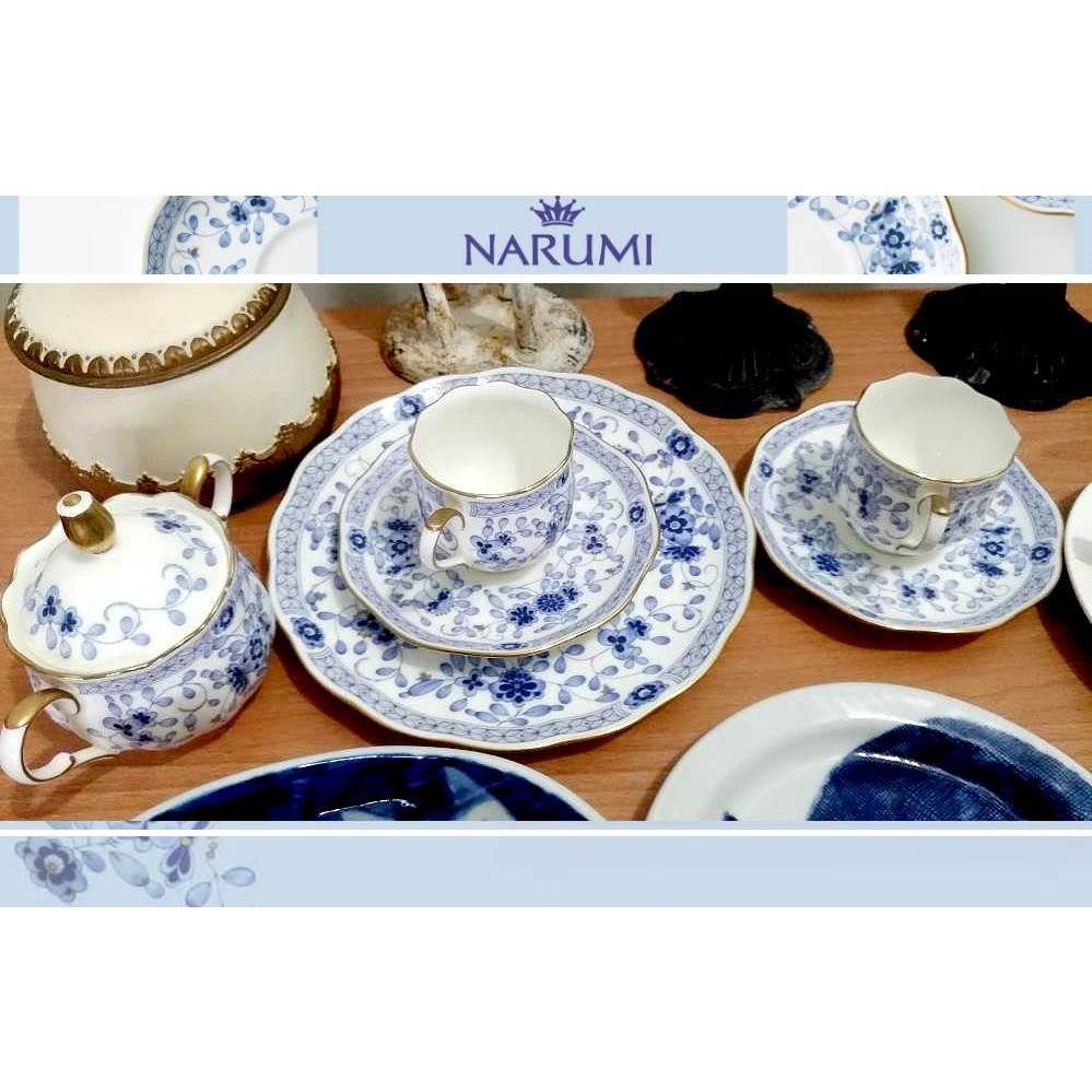 日本 NARUMI 鳴海 骨瓷 精典 米蘭骨瓷咖啡杯盤組 藝術品 點心盤 襯盤 盤子 骨瓷杯 下午茶具