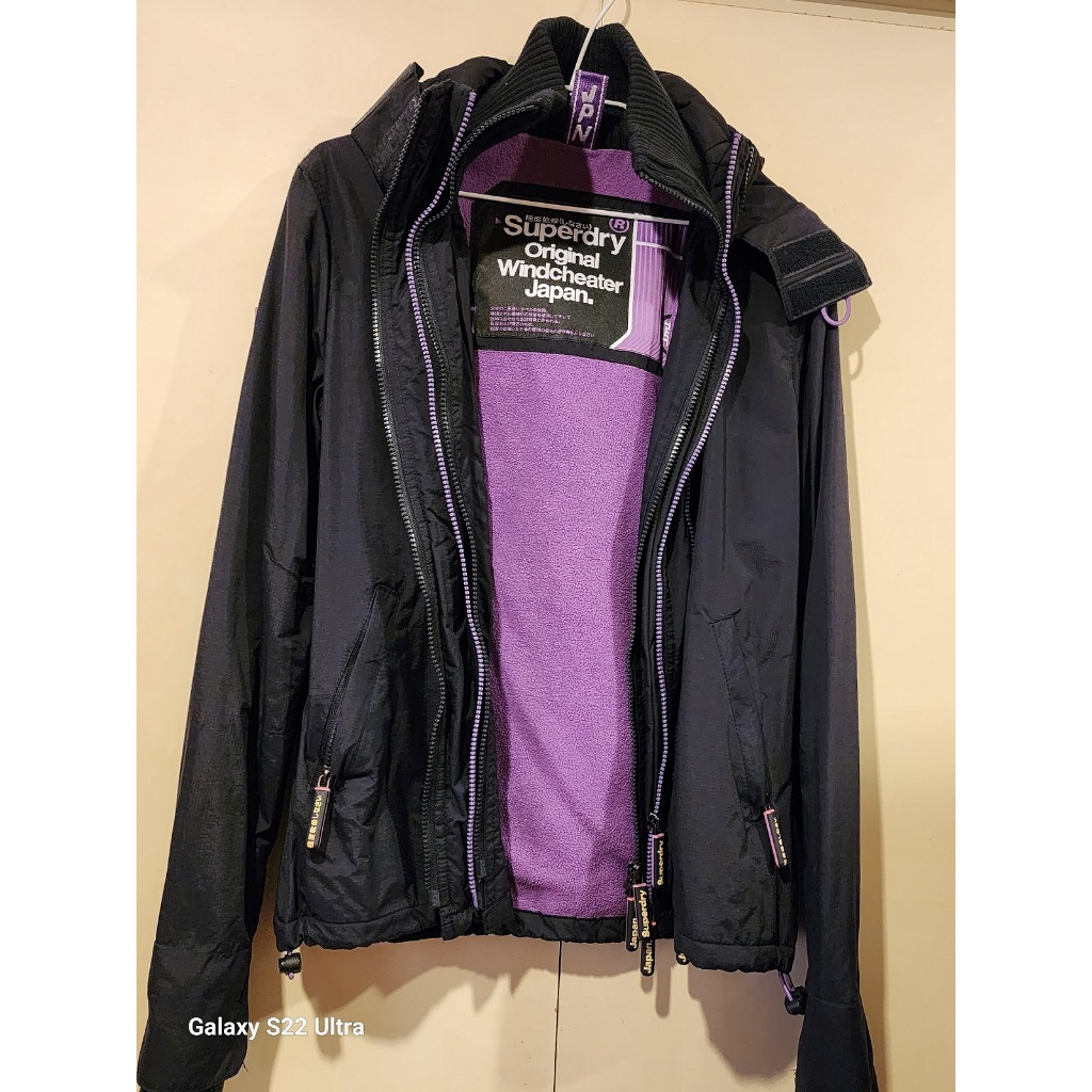 SUPERDRY(極度乾燥) 外套~黑紫色女用尺寸:M