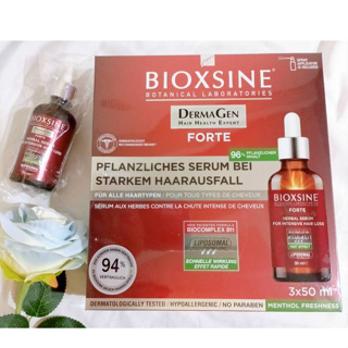 BIOXSINE 德國沛優絲 八倍強效密絲精華液 (50ml/瓶)(3瓶/盒) 蒜精oo養髮洗髮露(360ml)