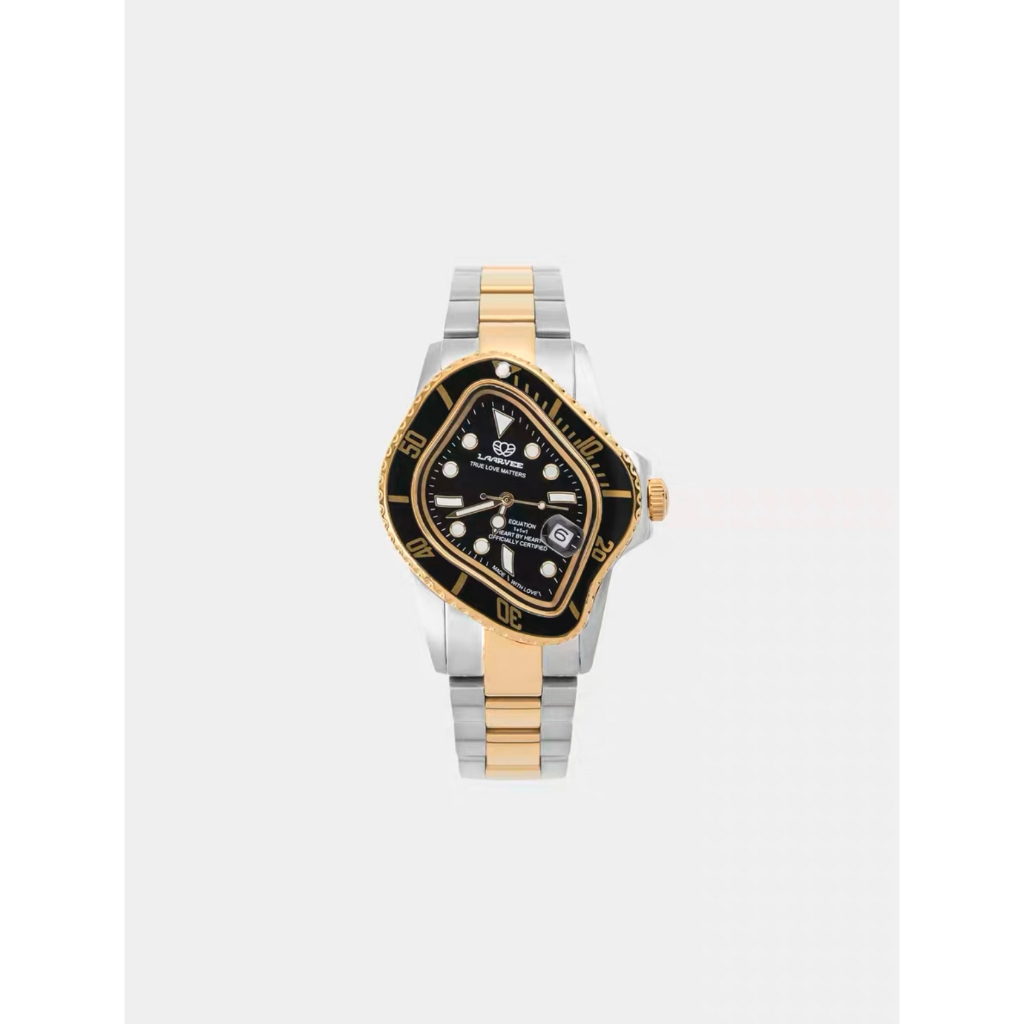 [screw select] Laarvee Twisted Rolex 扭曲惡搞勞力士水鬼機械腕錶手錶 黑半金色