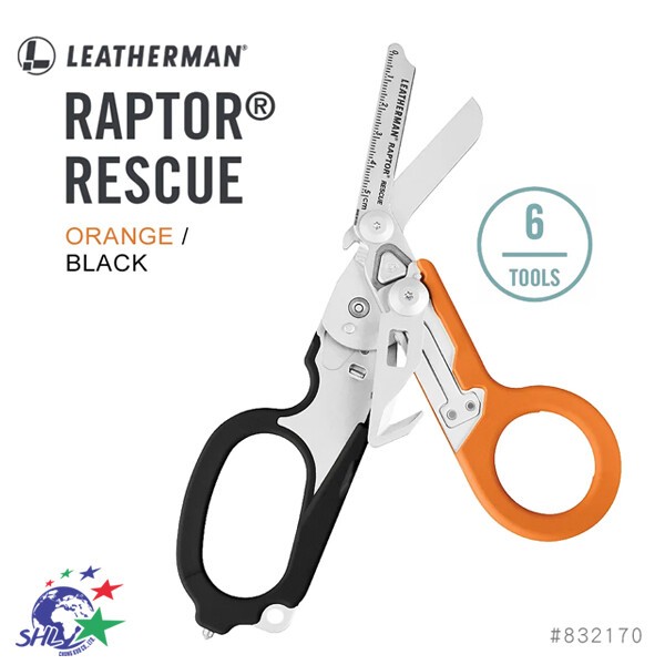 LEATHERMAN RAPTOR® RESCUE 多功能工具剪/黑橘柄 #832170 詮國