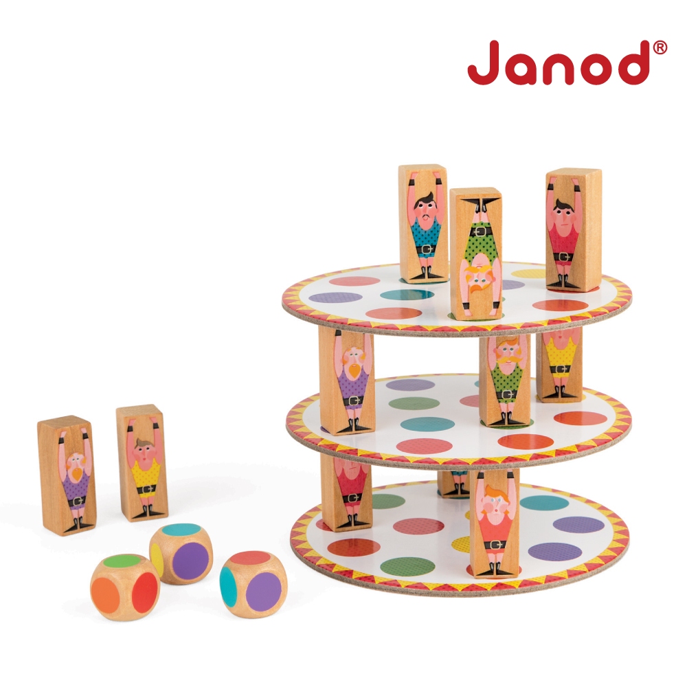 娃娃國【法國 Janod】趣味桌遊-疊疊塔