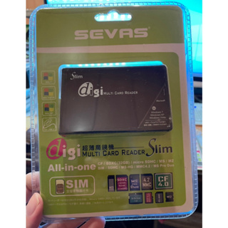 藍光科技 SEVAS S270 digi超薄魔鏡 SIM+記憶卡SD多合一讀卡機