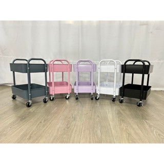 💜輕盈輕巧💜 鐵製移動推車/收納推車/二層推車/手推車/美容推車/廚房推車
