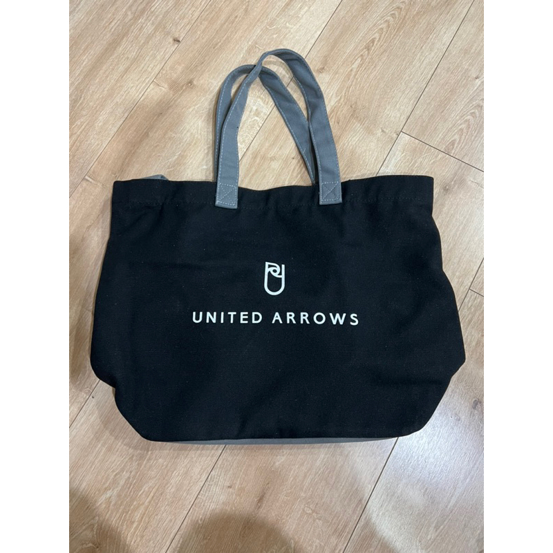 United Arrows倆用托特包（肩揹/手提）伸縮雙層包 黑 全新