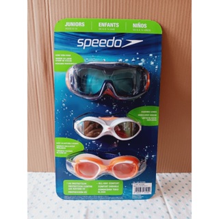 【現貨-3入組】Speedo 青少年泳鏡面罩三入組 好市多 Costco