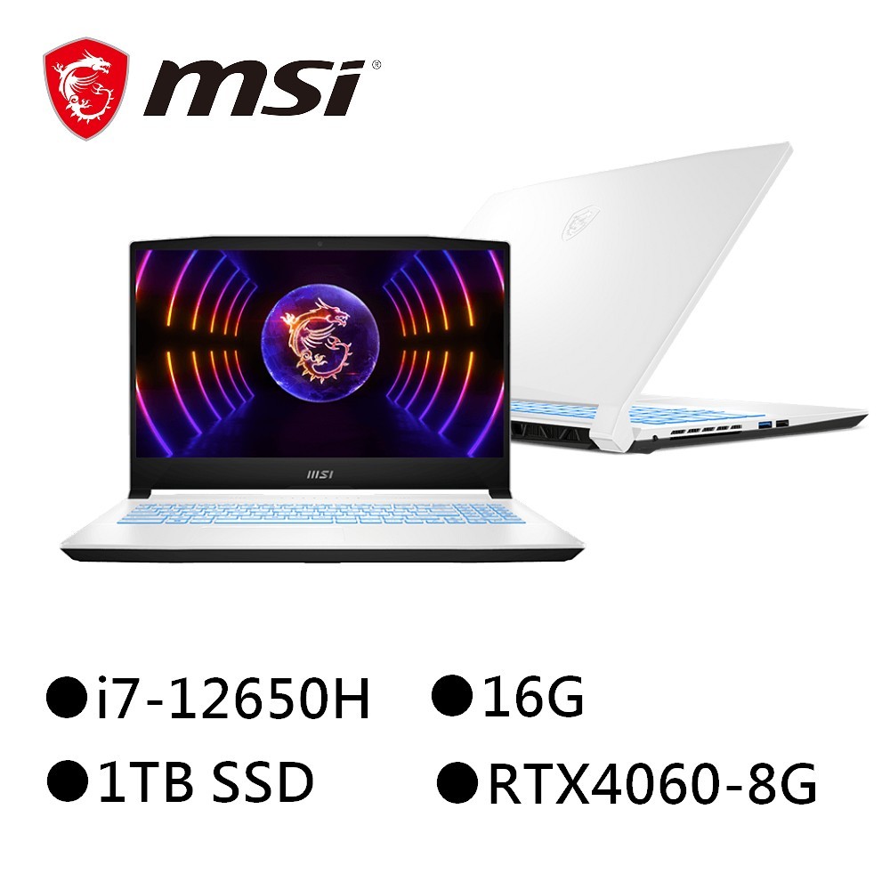 MSI 微星 Sword 15 A12VF-1619TW 15.6吋電競筆電 i7-12650H/RTX4060/3年保